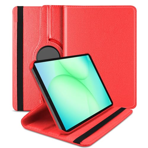 Image of TGK 360 Rotatable Smart Flip Cover for Samsung Galaxy Tab A11 8.7 Inch Case 2025 / Galaxy Tab A9 8.7 Inch 2023 (Red)