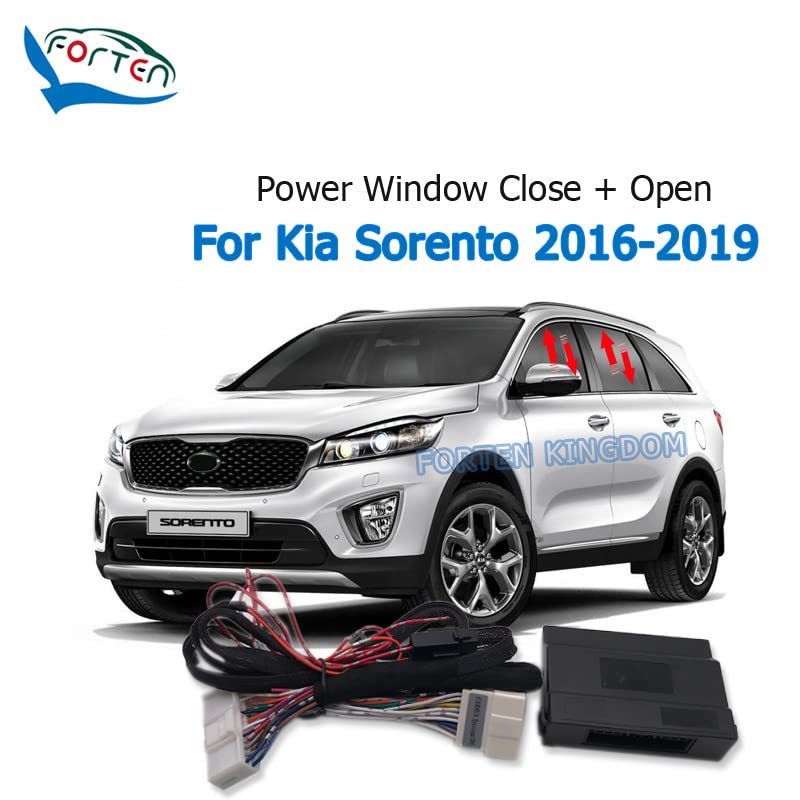 Forten Kingdom Car Automatic Intelligent Window Close Open Controller by Key Kit Module For KIA Sorento 2016-2019 Left Hand Drive (4 AUTO)