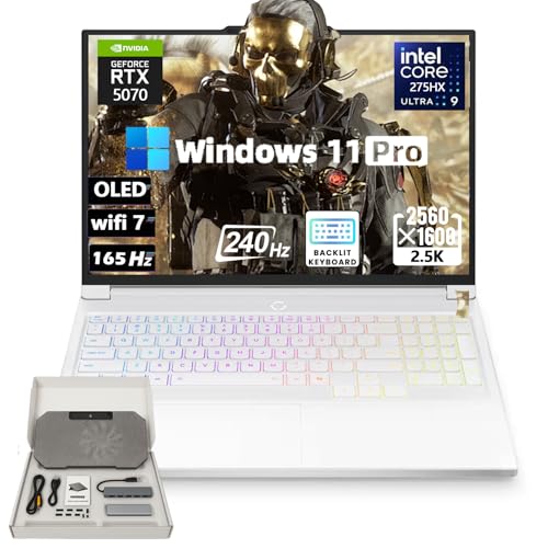 Image of Lenovo Legion 7i Gaming Laptop - 16'' 2.5K OLED 240Hz 500 nits(2560 x 1600), Intel-15 Core Ultra 9 275HX, NVIDIA GeForce RTX 5070, 8GB GDDR7, Wi-Fi 7, Win11 Pro (64GB RAM +2TB SSD)