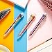 Hicarer 16 Pack 0.5mm 8-in-1 Multicolor Pens 8 Colors Retractable Ballpoint Pens Transparent Barrel Ballpoint Pen for Office School Supplies Gift
