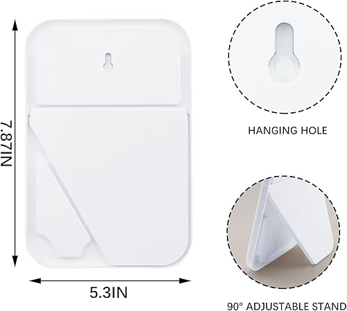 Miniatura 2 de Nutair Espejo de maquillaje de escritorio, espejo de princesa portátil de 8 pulgadas, escritorio de mesa para colgar en la pared, espejo cuadrado de