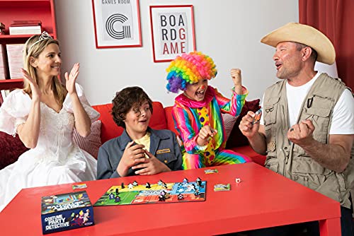 Image of Costume PartyDetective - Help the Detective Learn The Players True Identies Without Allowing Yours to be Discovered, Board Games Family Fun Party Games Kids Adults All Ages Detective Games