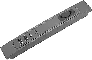 USB Hub Docking Station, 27W Fast Charge Console Multiport Charging Splitter with LED Light, Docking Station with 2 USB Port and 2 Type C Port, Replacement for Model 3 Y