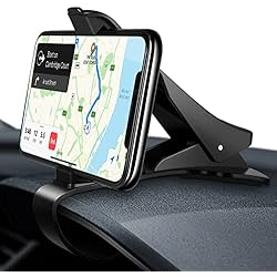Soporte Móvil Con Pinzas Oficina Eono Soporte Móvil Coche, Pinza Fuerte de Base Titular Vehícul, HUD Soporte Móvil GPS, Compatible con iPhone 12/13/ 14 Plus Pro Pro MAX, Samsung, HTC, LG etc