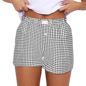 boxer shorts for women womens boxer shorts striped shorts for women linen shorts women gingham shorts