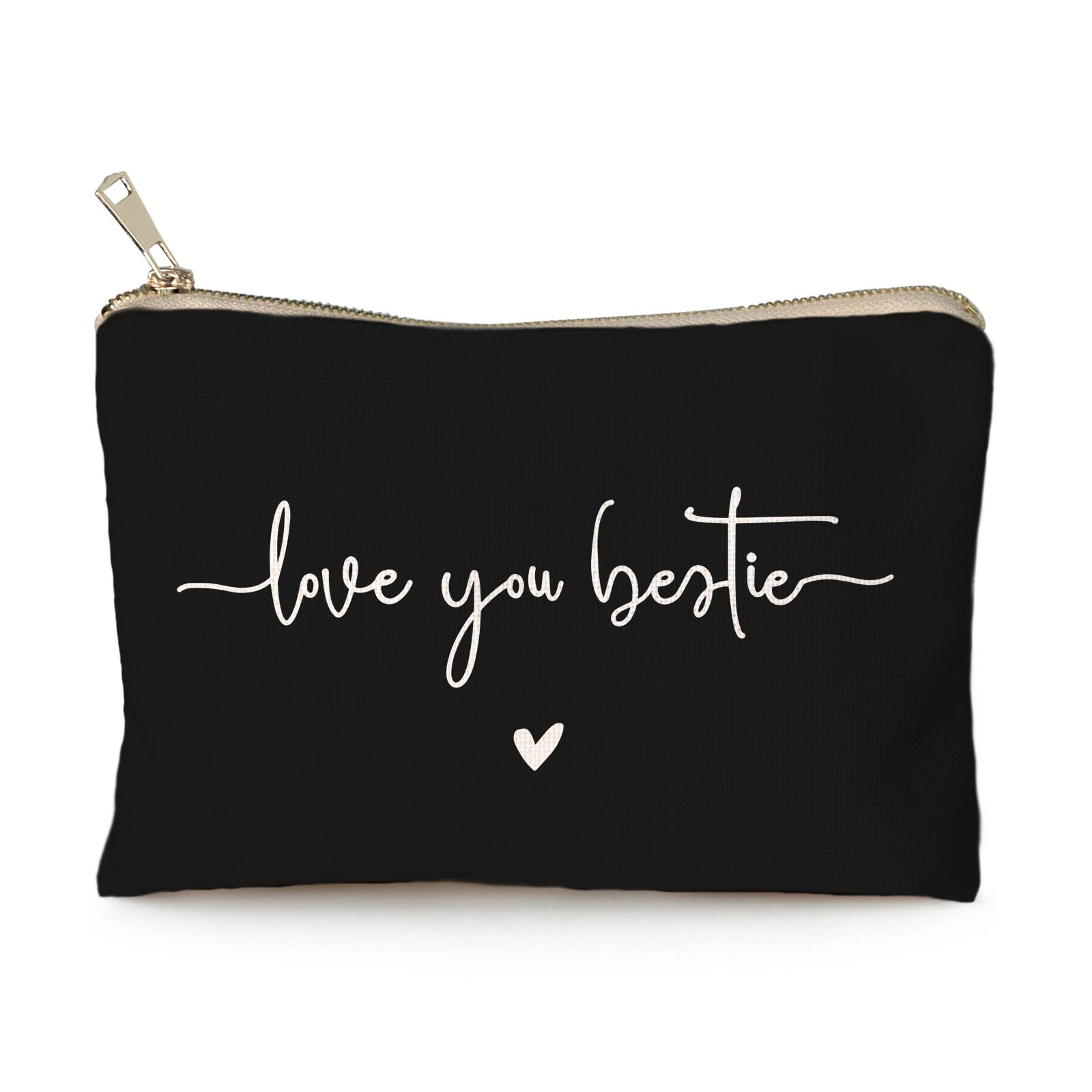 Love You Bestie, Best Friend Gifts for Women Gifts Makeup Case Thoughtful Gifts, Cosmetic Bag Birthday Gift for Her, Bestie Gifts, Sister Birthday Gifts, Christmas Gifts