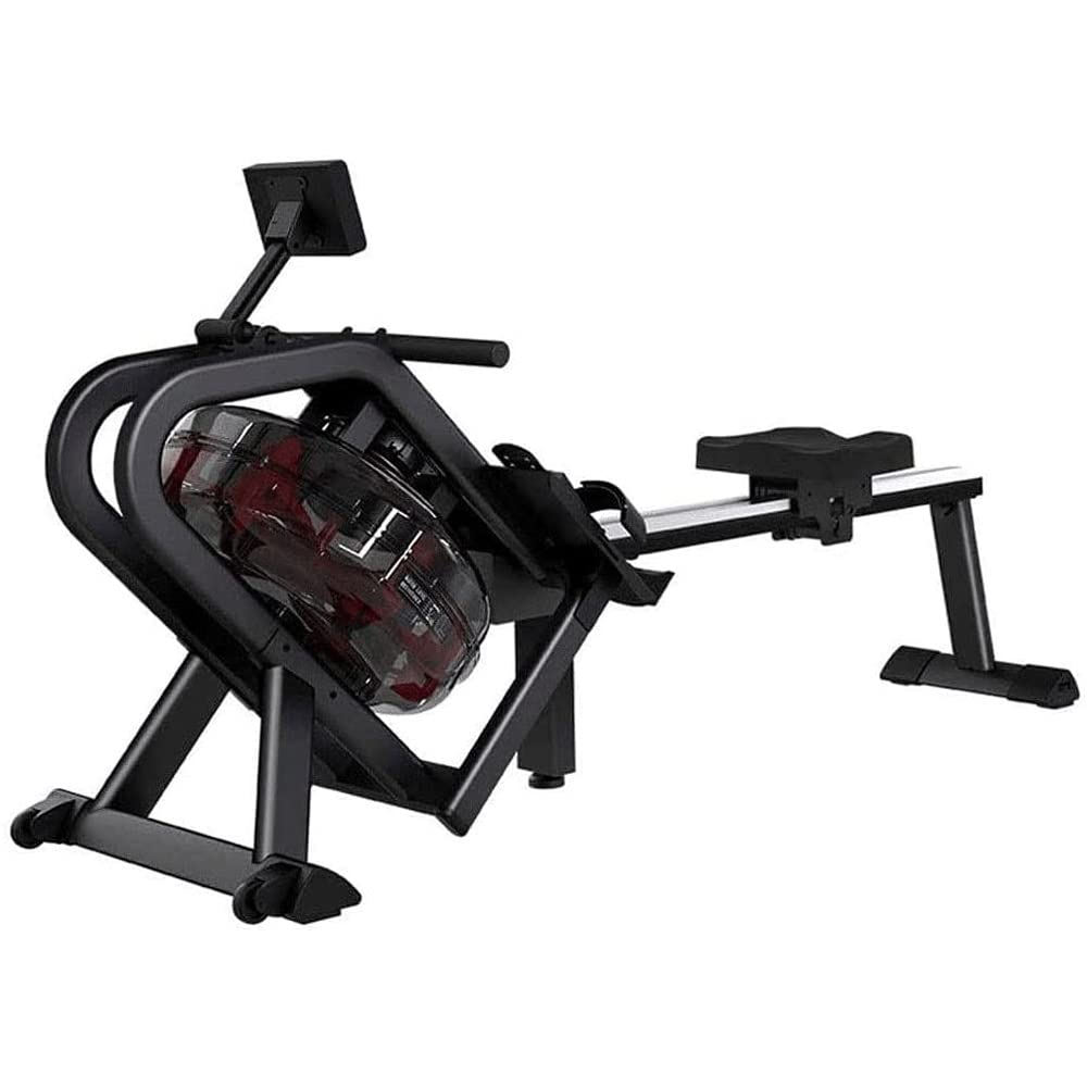 Buy AMZOPDGS Water Rower Rowing Machine, with LCD Monitor Exercise Machine Soft Seat Home