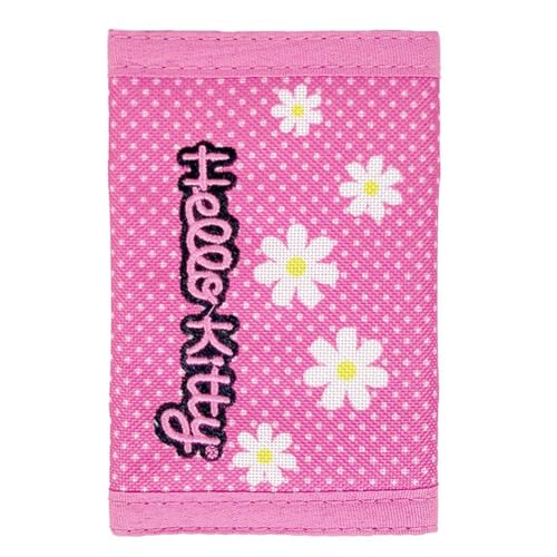 Hello Kitty Embroidered Polka Dot Floral Trifold Wallet2