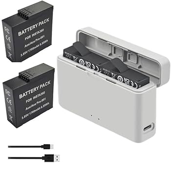 【使用品】insta360 one x　防水ケース　汎用バッテリーセット Amazon | Twaxl Insta360 ONE X用防水ケースダイブ