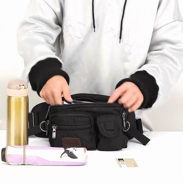 Amazon | ウエストバッグ ウエストポーチ 大容量 メンズ 7