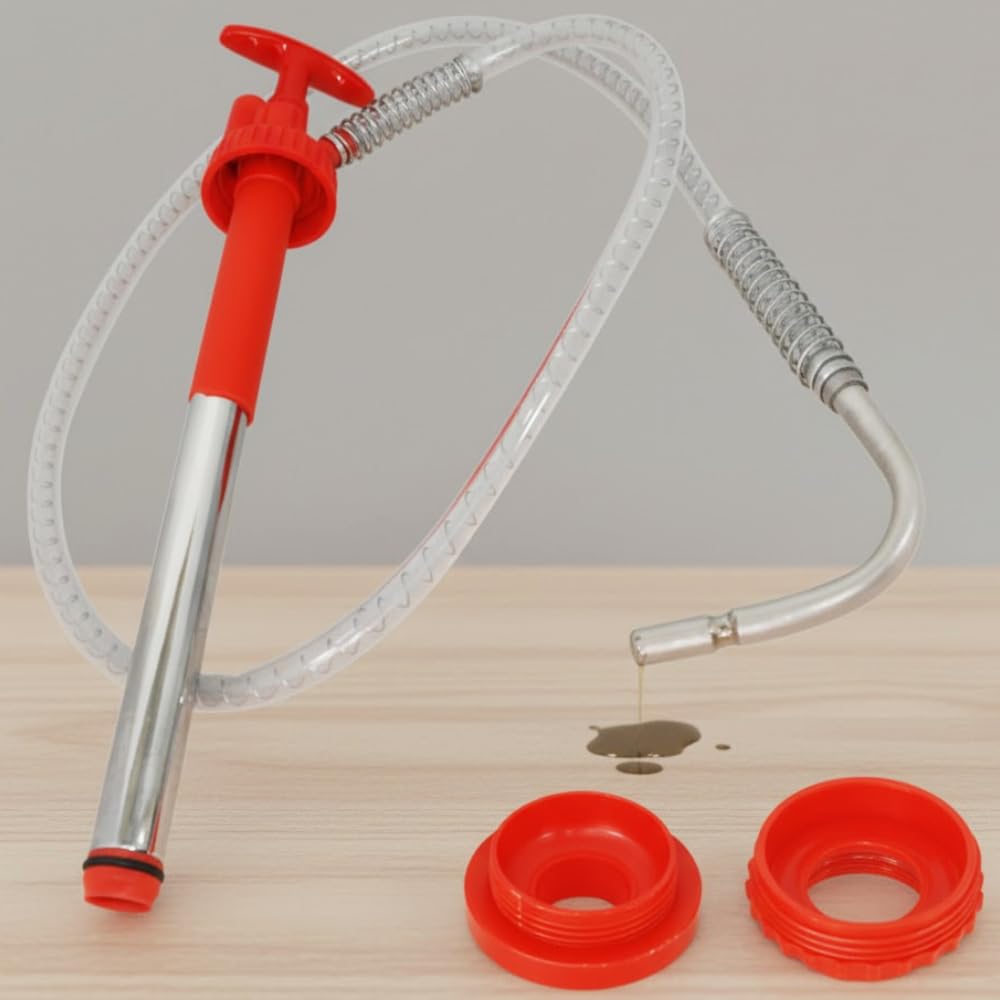 未使用品♪life_mart 手動式 オイルポンプ 20L アタッチメント 2個付き 