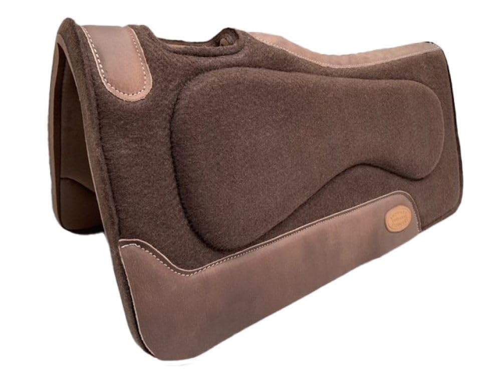 Klassy Cowgirl Brown Felt Top Saddle Pad w/Neoprene Bottom
