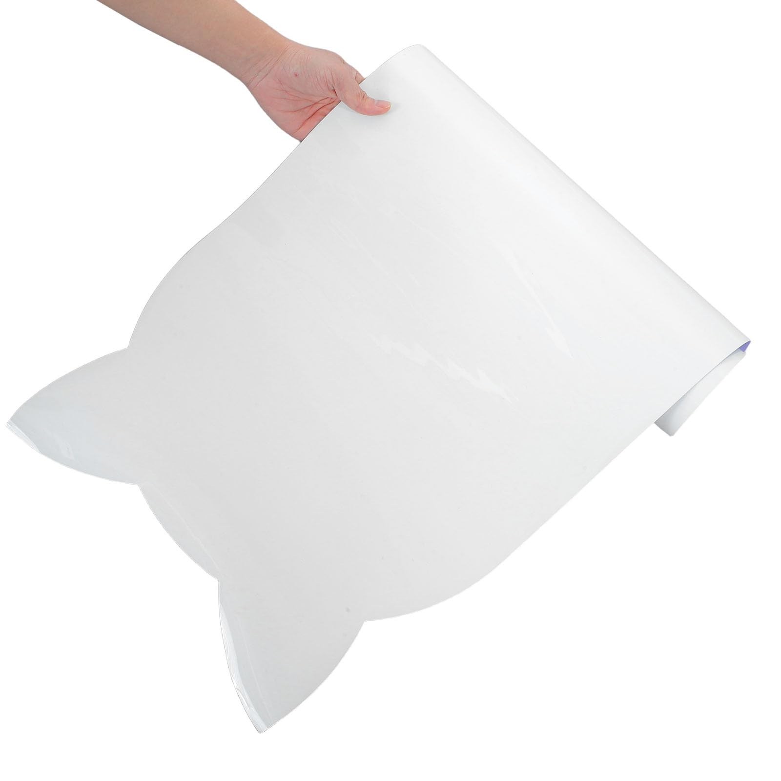 Naklejka na tablicę suchościeralną – znikająca tablica z napisem „Ucho lisa” na ścianę – magnetyczna tablica suchościeralna do nauki w akademiku, klasie, domu, 40x16 cali, biała