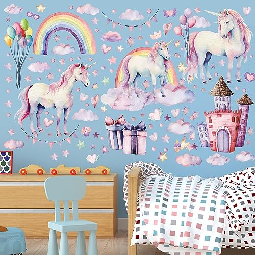 Adesivi da Parete Fluorescenti Unicorno Adesivi