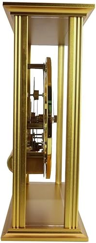 Miniatura 8 de ikasus Reloj de pared con engranajes móviles, reloj de pared industrial grande steampunk de 5.118 in, relojes de pared de metal dorado antiguo con