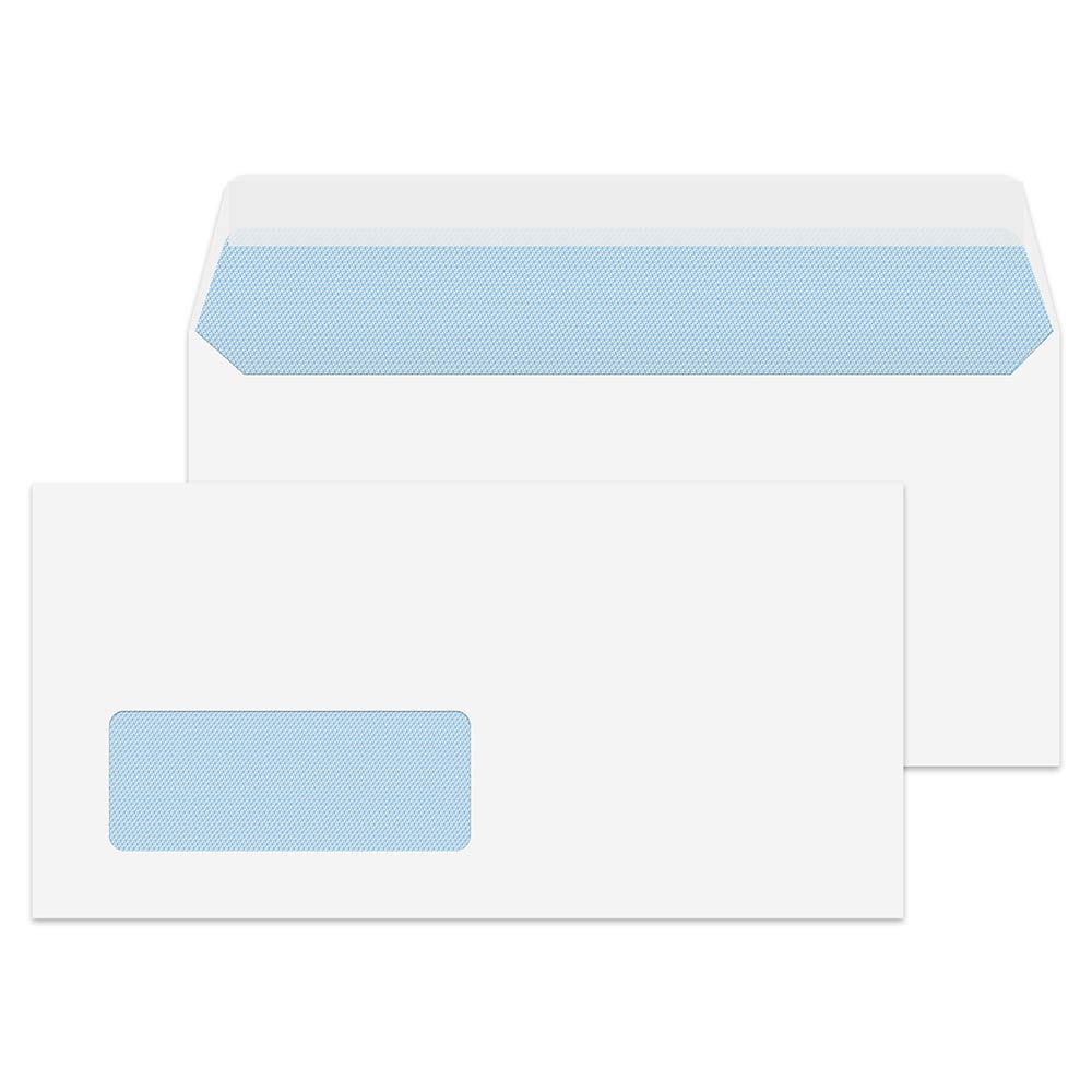 ValueX Everyday Envelopes DL White Wallet Window Peel and Seal 100gsm