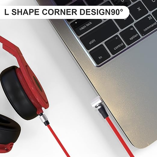 Cable auxiliar 3.5mm a 3.5mm con adaptador 6.5mm rojo miniatura 5