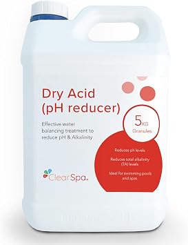 5kg PH Minus & Alkalinity Reducer/Decreaser for Hot Tub, Spa and Swimming Pool Treatment