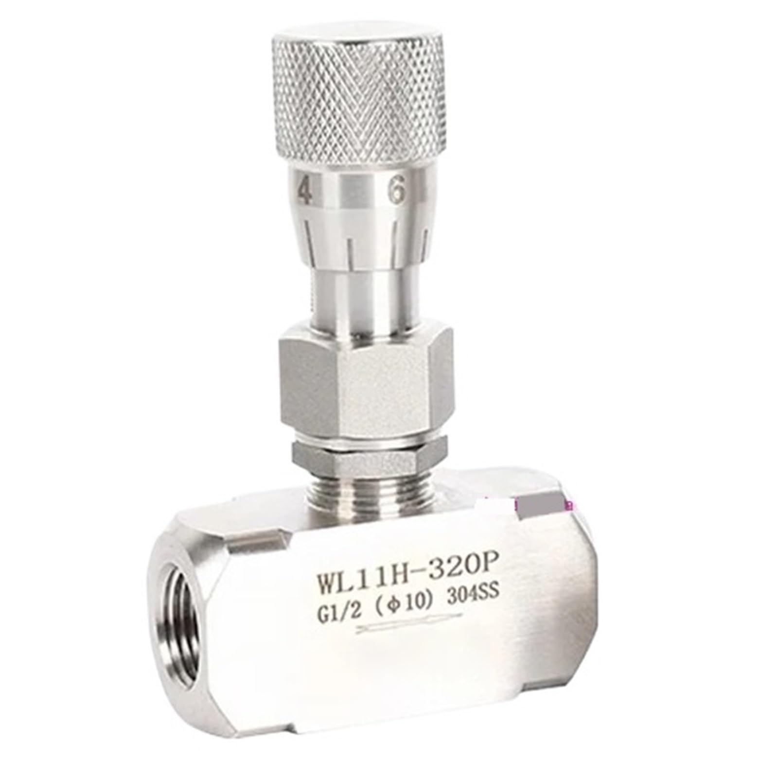 Vanne de régulation de débit WL11H-320P G1 42mm en acier inoxydable 304