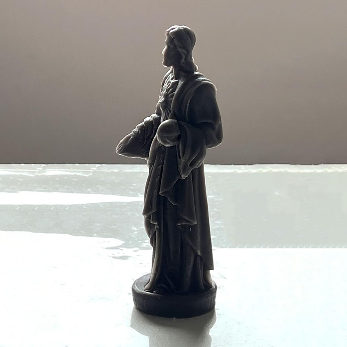 Cabilock Silikon Kerzenform Jesus Figur Weiß Selbstgemacht Duftkerzenform für Christliche Handwerker Kerzenherstellung und Seifenherstellung