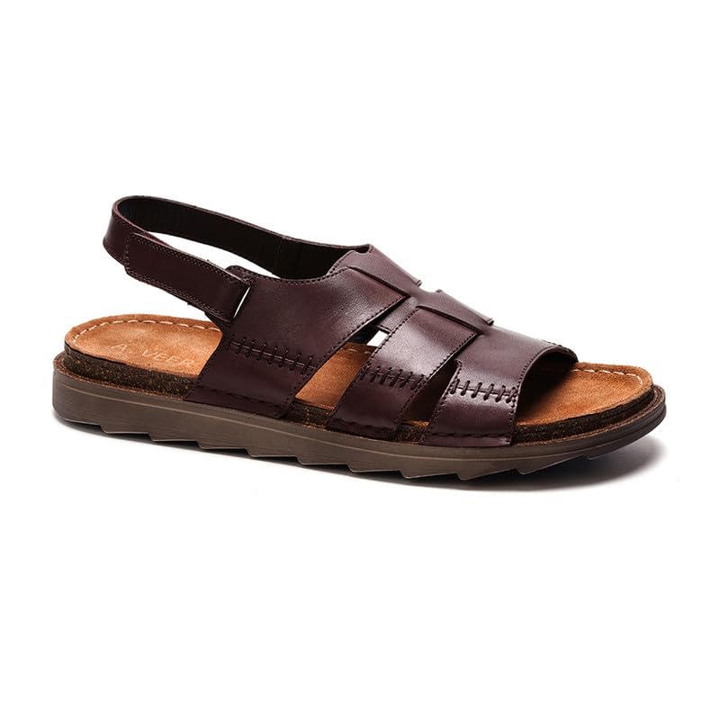 A. Veer Maldiva Back Strap Sandal for Men | Mens Sandals | Casual Mens Slides | Leather Sandals