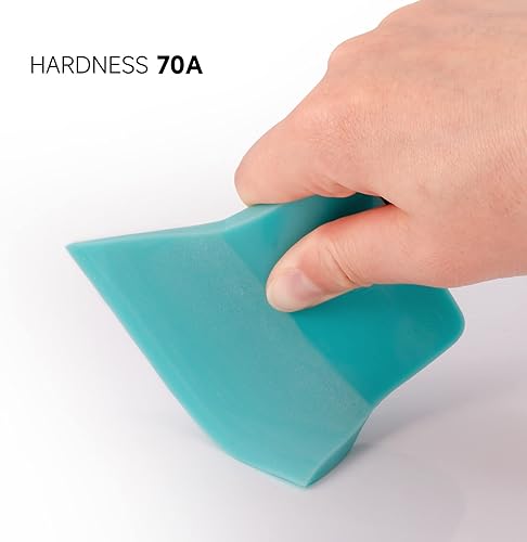 Miniatura 10 de FOSHIO PPF - Herramienta de envoltura de vinilo para escobilla de goma, 3 en 1, de diferente dureza, rascador de goma antiarañazos, de poliuretano