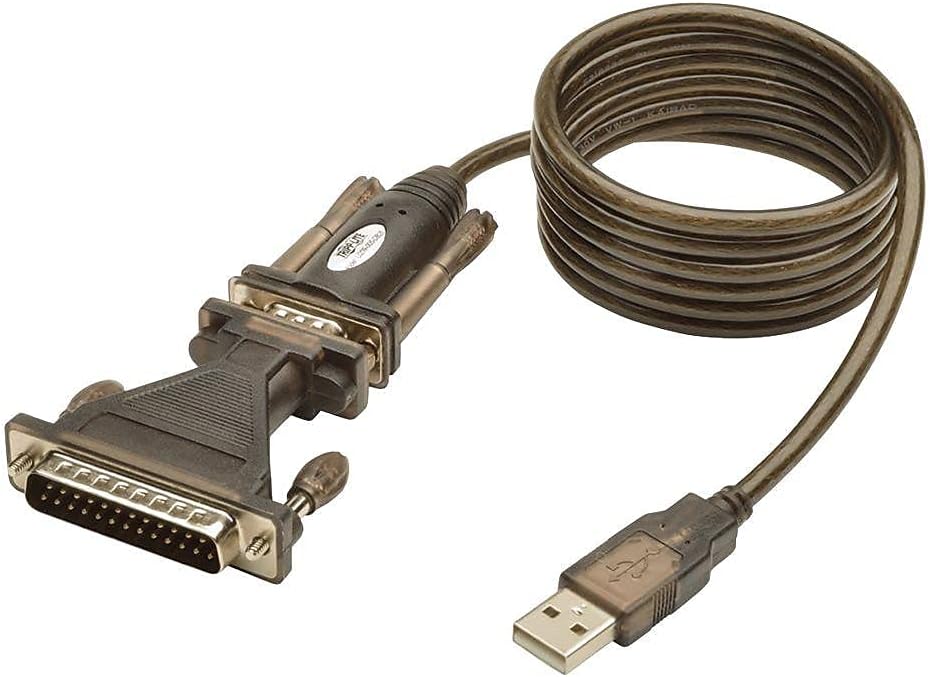 Tripp Lite 6ft 2-Port USB to DB9/ RS 232 Serial Adapter Cable FTDI, COM Retention M/M 6' (U209-006-2)