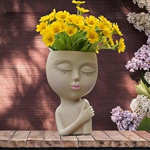 Face Planter, Plant Pots Indoor, Face Flower Pot Head Planter, Cute Flower Pots, Face Planters Pots Head Planters for Indoor Plants, Face Plant Pot, Succulent Pots with Drainage, Unique Flower Vase 7" Face Planter Plant Pots Indoor Face Flower Pot Head Planter Cute Flower Pots Face Planters Pots Head Planters for Indoor Plants Face Plant Pot Succulent Pots with Drainage Unique Flower Vase 7