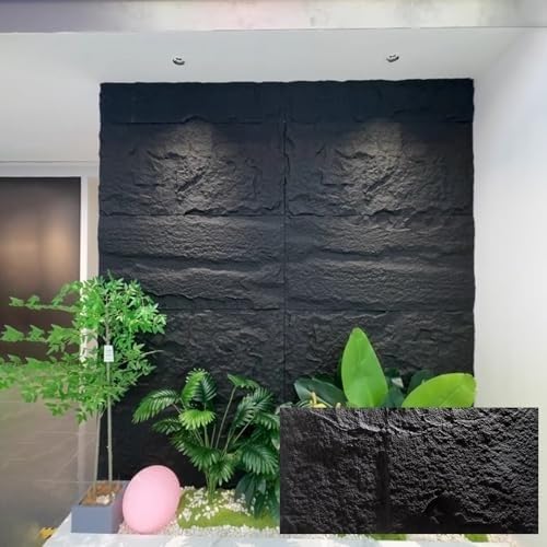 Pannelli da parete 3D – Rivestimento impermeabile in pietra impiallacciato per interni decorativi, perfetti per pannelli di sfondo del camino