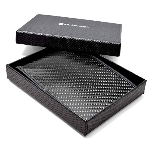 for - Ford Mustang Black Real Carbon Fiber Leather RFID Blocking Bi-fold Wallet4