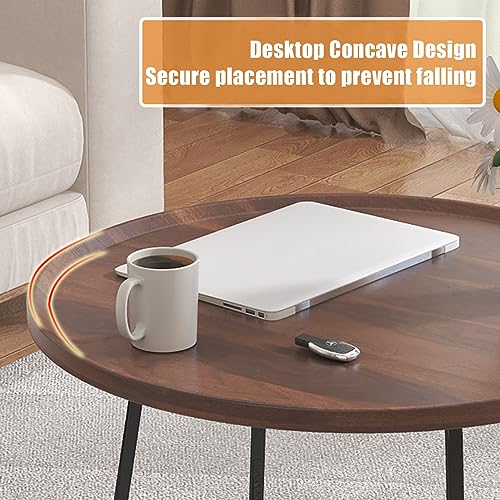 Table basse avec bord surélevé anti chute pour salon - 6