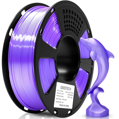 Image of Geeetech Purple Silk PLA Filament 1.75mm, 1KG Shiny Filament for Bambu