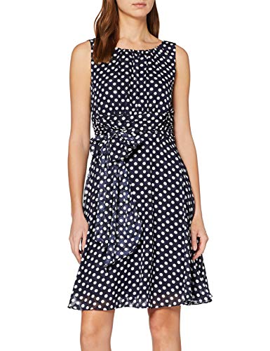 ESPRIT Collection 027eo1e006 Vestido, Azul (Navy 2), 40 para Mujer