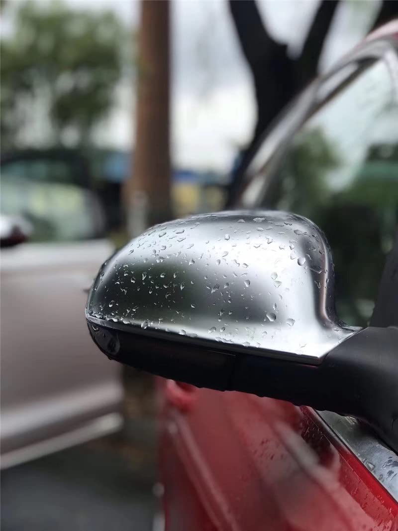 Auto Spiegelkappen Für VW Für Golf 5 V MK5 GTI Für Jetta Für Passat B5.5 B6 Für EOS Für Sharan Für Superb Seitenflügel Matt Silber Rückspiegel Abdeckung Kappen Shell Rückspiegelkappe
