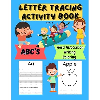 Letter Tracing Activity Book for children ages 3-6