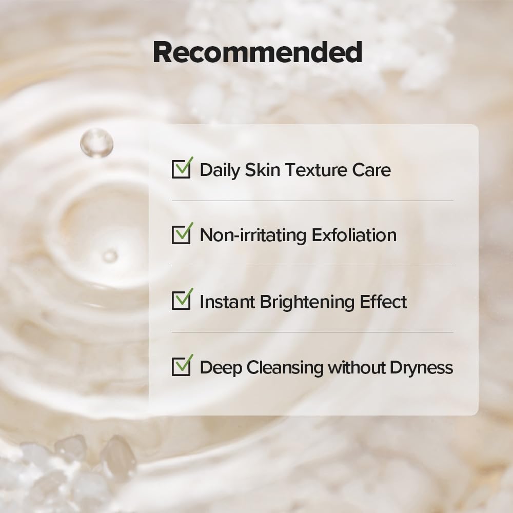 SKINFOOD Rice Daily Scrub Foam, Facial Cleanser with Face Scurb, Face Wash Fermented White Rice Bran Water, Gentle Exfoliating For Men and Women (150ml, 5.07 fl. oz.) - Image 6