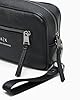 ARMANI EXCHANGE Men's Clutch Bag 958446CC830 Black, Black, Taglia Unica, Faux Leather Travel Bag #2