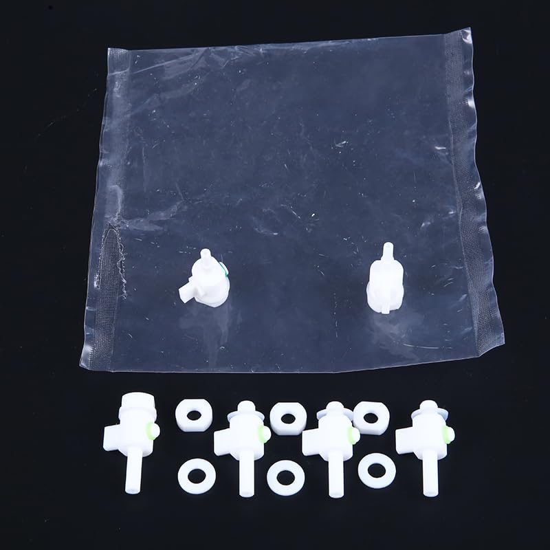PTFE Liquid Sampling Bag Valve Replacement - 5Pcs Set for Lab Research & Collection