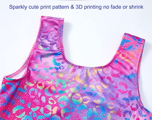 Image of Domusgo Gymnastics Leotards for Girls Sparkly One Piece Biketard Size 1-10Y