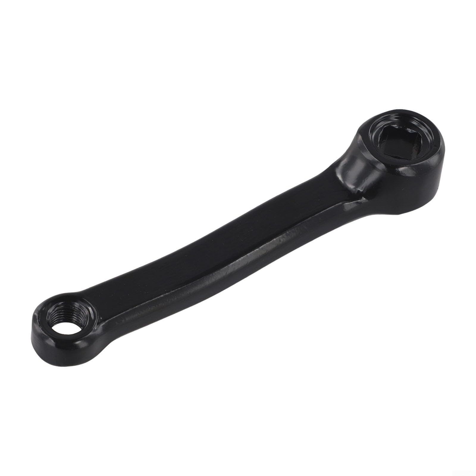 Todikaper 155mm Total Length Exercise Bike Crank Black Finish(right crank)