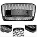 Topteng RS5 Style Honeycomb Front Bumper Grille Grill for Audi A5 / S5 B8.5 2013-2016 (RS5 is not fit)