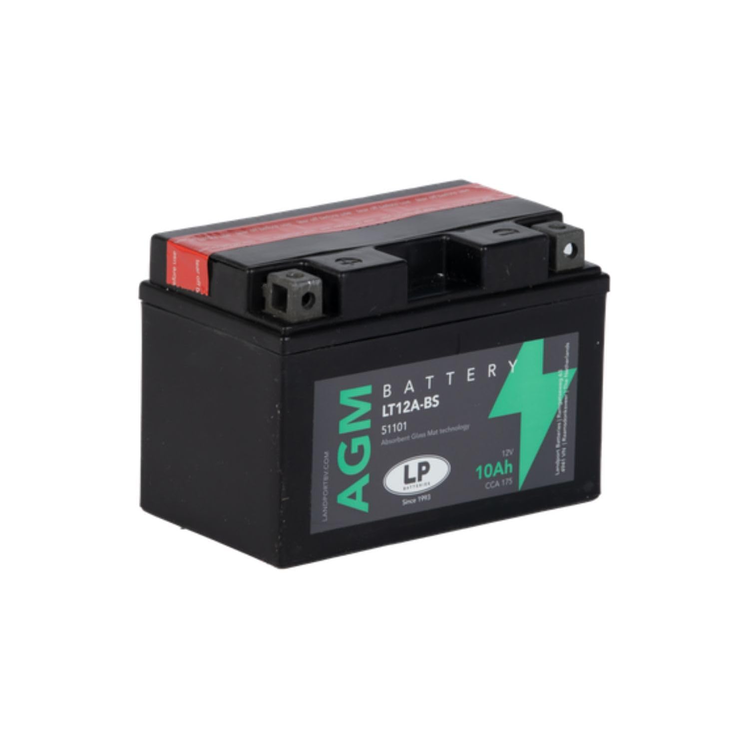 Batería de arranque para motor LP Landport 12 voltios, 10Ah AGM-LT12A-BS