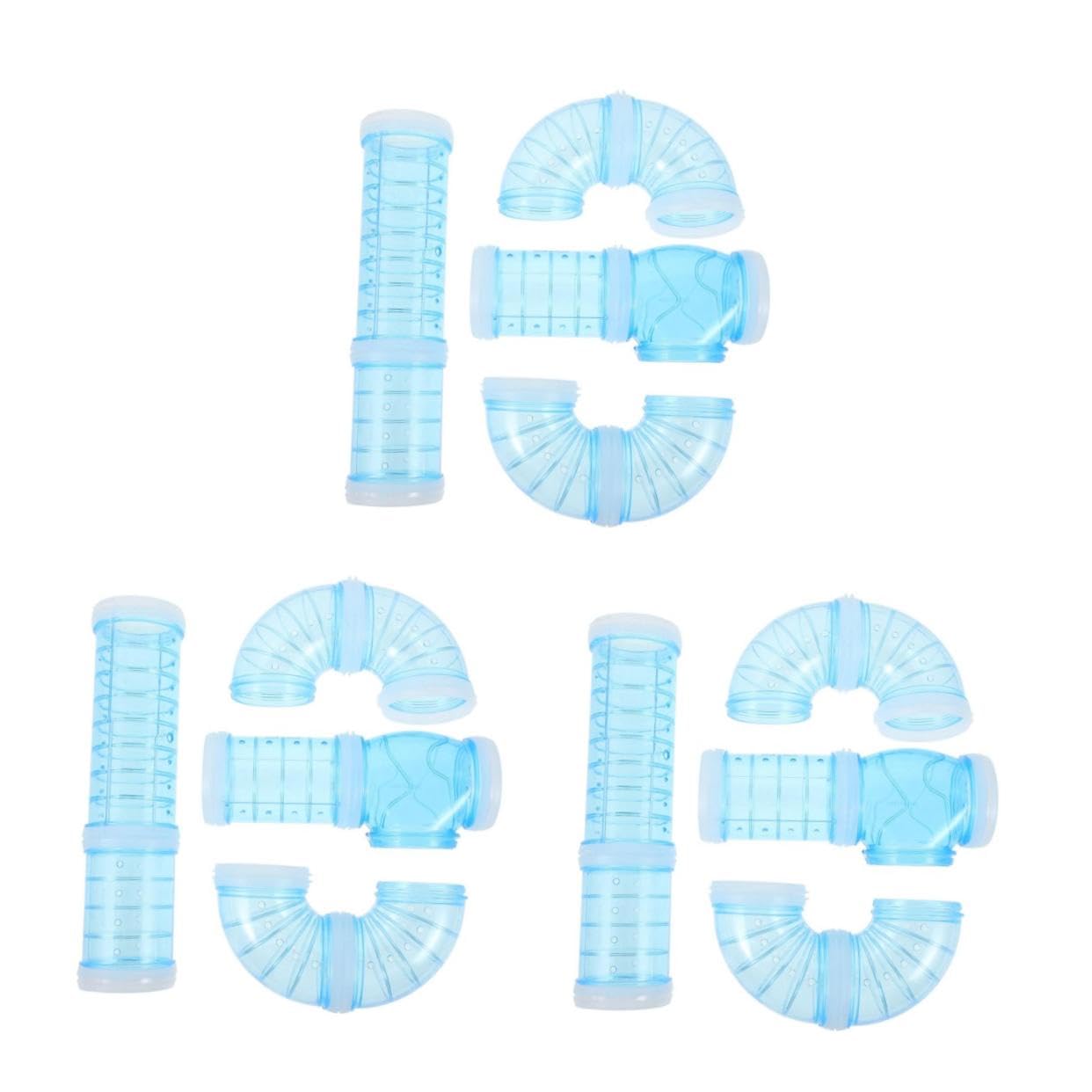 Toyvian 3 Sätze Plastik Hamster Tunnel Teilig Langlebiger DIY Hamsterkäfig Außenrohr Verbinder Sicherer Spieltunnel für Ratten Fördert Erkundung und Bewegung Einfach zu Montieren Reinigen
