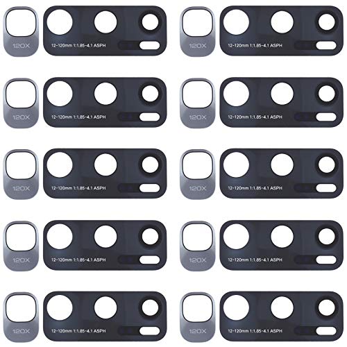 HONGYAN 10 PCS Back Camera Lens for Xiaomi Mi 10 Ultra / M2007J1SC