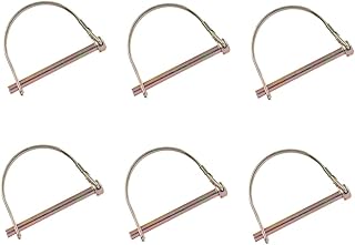 TEMKIN 10pcs Square Pin d Type Pin Trailer Hitch Retainer Clips Heavy Duty s Hooks Wire Lock Pin Wire Lock Trailers Pin Trailer Safety Pin Linch Pin Shaft Locking Pin Coupler Pin for Farm Latch (Colo
