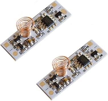 KOOBOOK 2Pcs Mini Touch Sensor Switch LED Strip Brightness Control Capacitive Sensing Switch Wide Voltage DC 3-24V