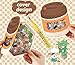 Ephyrosa 2-in-1 DIY 3D Sticker Scene Kit - Build Cafe & Dessert Shop with Cat, Rabbit, Dog for Creative Therapy, Stress Relief & Cute Miniature Decor, Gift for All Ages