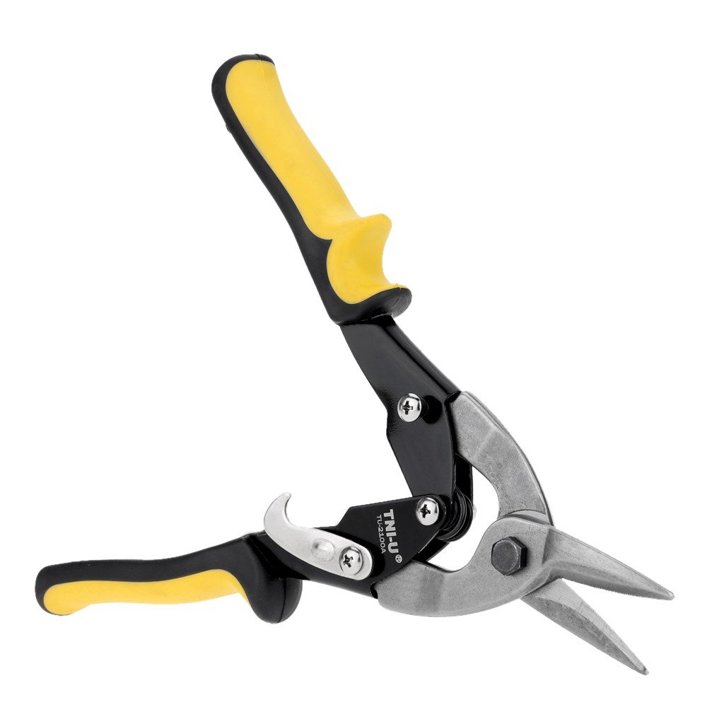 TNI-U TU-2100A Straight Head Aviation Snips Dual Colors Handles Sharp Cutting Tool