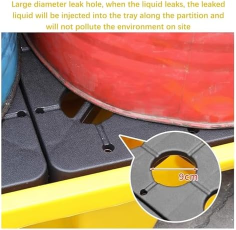 Plastic Pallets Spill Containment Pallet Tray Platform Oil Drum Drums Concrete Modular Drain Proof,Spill Containment Pallet ModuPlatform for Industrial Use Chemical Storage Leakproof Solutio