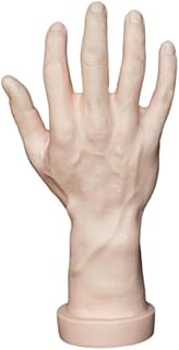 Hand Model Fake Human Hand, Photo Props, Halloween Decoration, Mannequin Hand para joyería de Fiesta temática Muestra de uñas Entrenamiento, Derecha, Piel